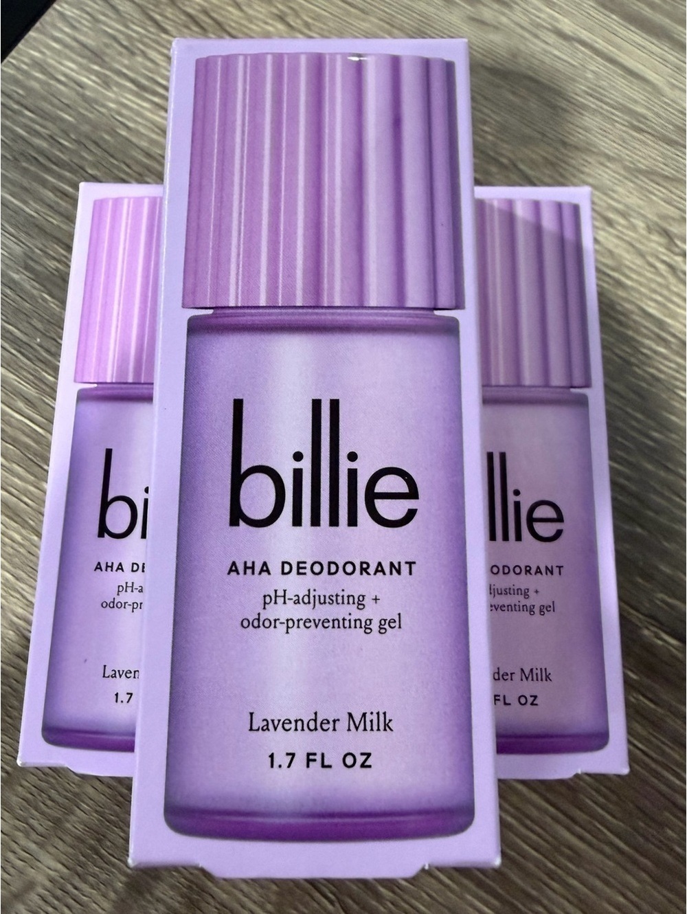 3 x Billie AHA Deodorant Lavender Milk New